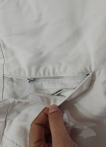 42 Beden beyaz Renk Beyaz pantolon beli lastikli 