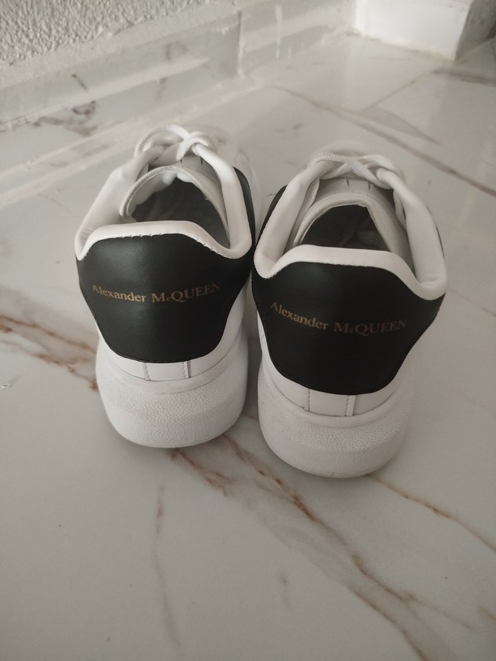 Beyaz Siyah Detaylı Spor Kadın Ayakkabı - Görsel 3