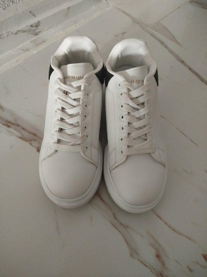 Beyaz Siyah Detaylı Spor Kadın Ayakkabı - Görsel 2