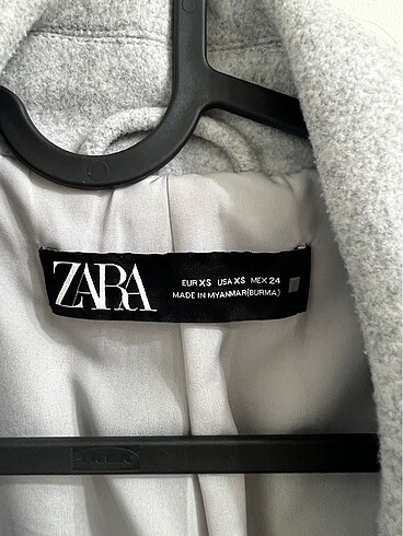 xs Beden gri Renk Zara Kaban