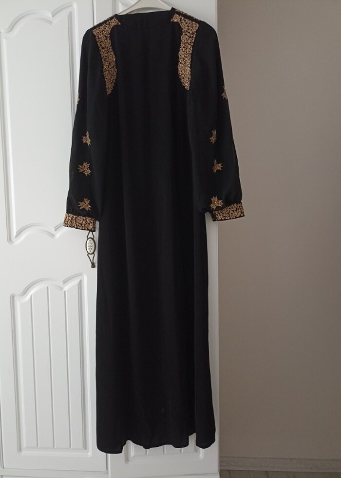 Siyah elbise ferace - Görsel 4