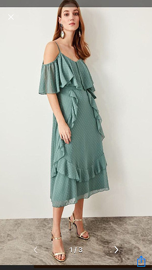 Trendyol mint elbise