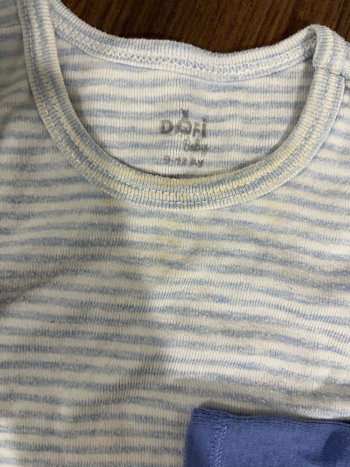 Mavi Kısa Kollu Bebek Body Seti - Görsel 3