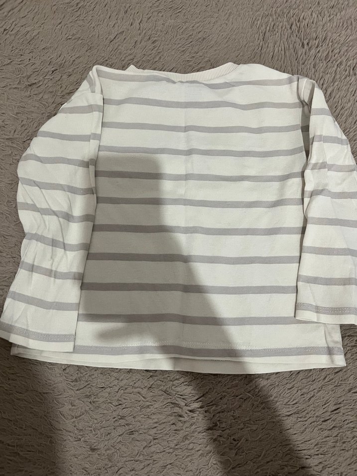 Gri Çizgili Uzun Kollu Erkek Çocuk Sweatshirt - Görsel 2