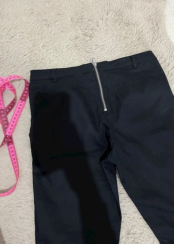 Fermuarlı Siyah Kadın Pantolon - Görsel 10