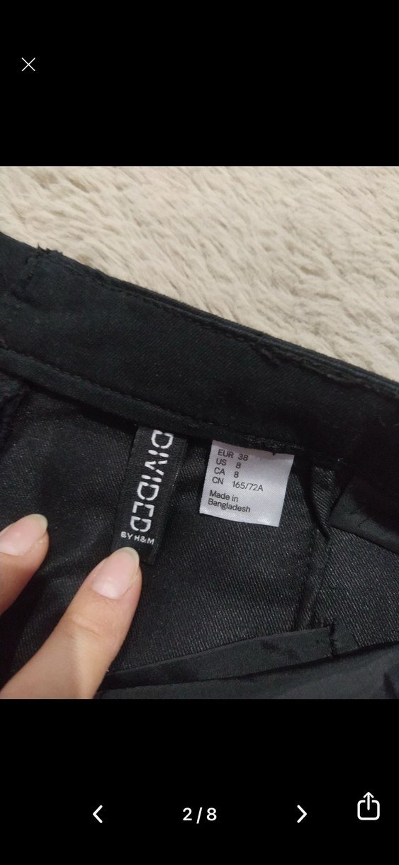 Fermuarlı Siyah Kadın Pantolon - Görsel 2