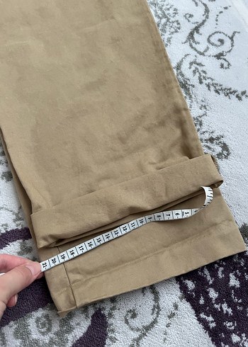 Havuç paça keten pantolon - Görsel 8