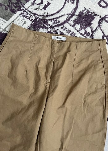 Havuç paça keten pantolon - Görsel 2