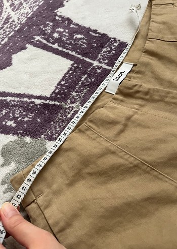 Havuç paça keten pantolon - Görsel 5