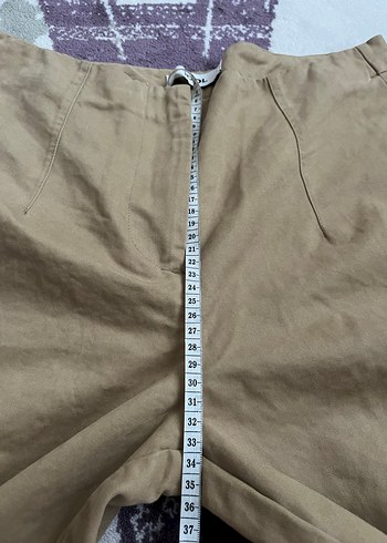 Havuç paça keten pantolon - Görsel 6