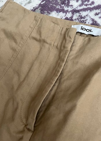 Havuç paça keten pantolon - Görsel 4