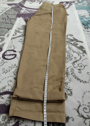 Havuç paça keten pantolon - Görsel 7