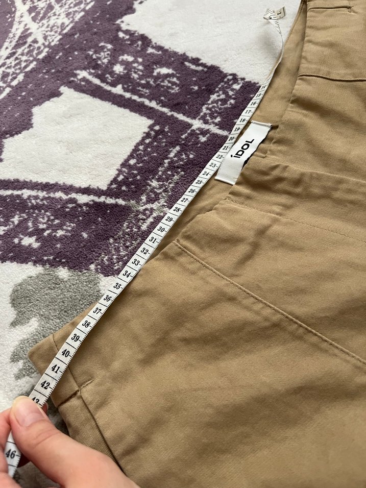 Havuç paça keten pantolon - Görsel 5