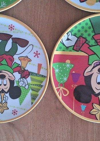 Renkli Mickey ve Minnie Yılbaşı Tabakları - Görsel 2
