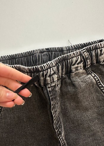 8 Yaş Beden gri Renk Gri Erkek Çocuk Kot Pantolon