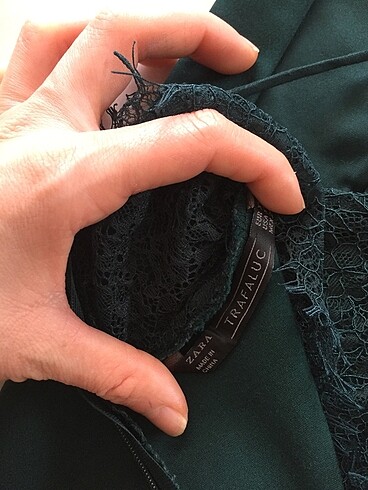 xs Beden yeşil Renk Zara mini elbise