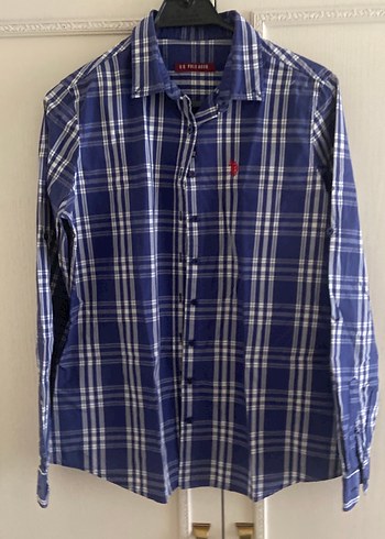 U.S Polo Assn. U.S. Polo Assn. Kadın Mavi Kareli Gömlek