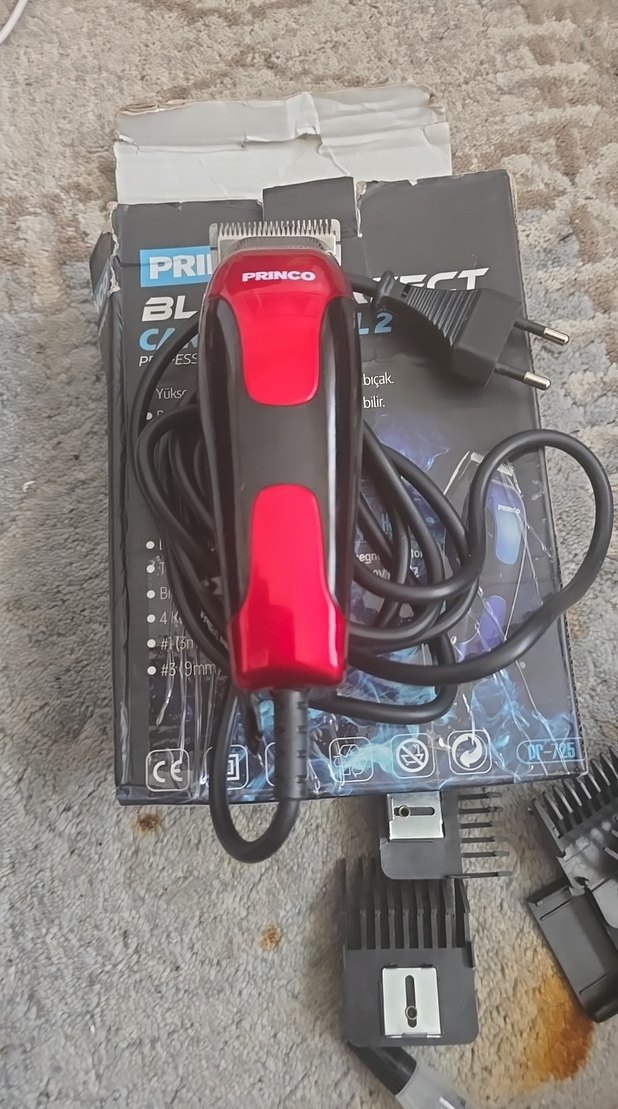 PRINCO Blue Perfect Karbon Çelik Profesyonel Saç Kesme Makinesi - Görsel 3