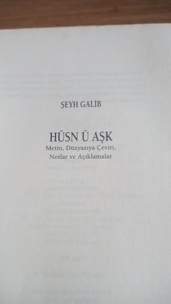 Hüsn ü Aşk - Şeyh Galib