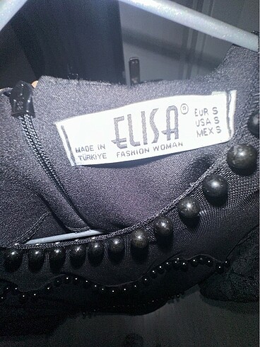 Siyah kalem elbise - Görsel 8