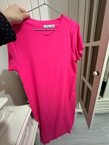 Günlük pembe elbise