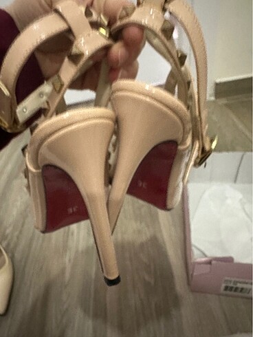 Şık topuklu ayakkabı valentinp - Görsel 7