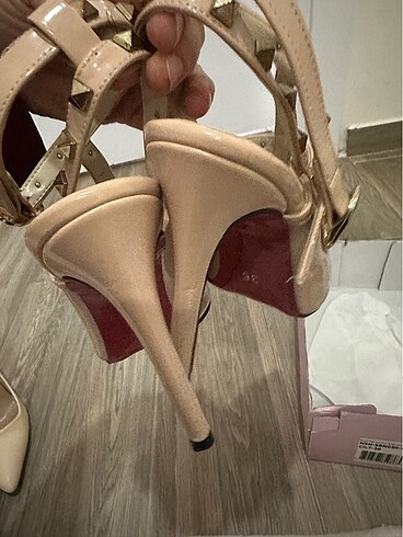 Şık topuklu ayakkabı valentinp - Görsel 8