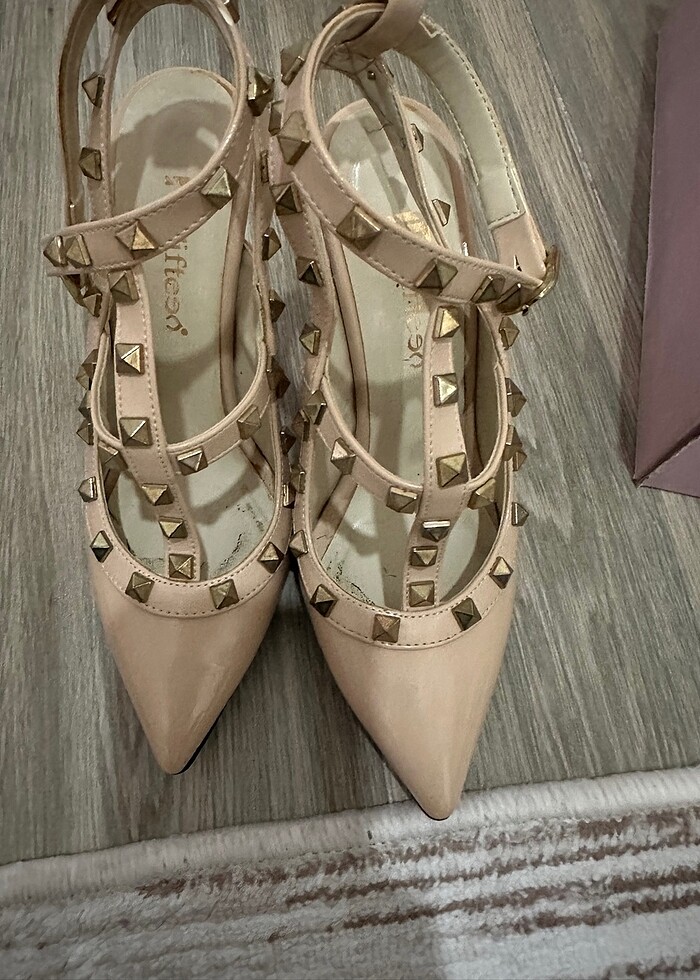 Şık topuklu ayakkabı valentinp - Görsel 2