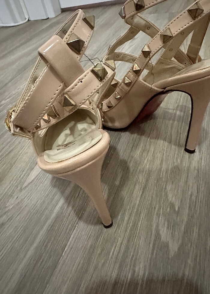 Şık topuklu ayakkabı valentinp - Görsel 5