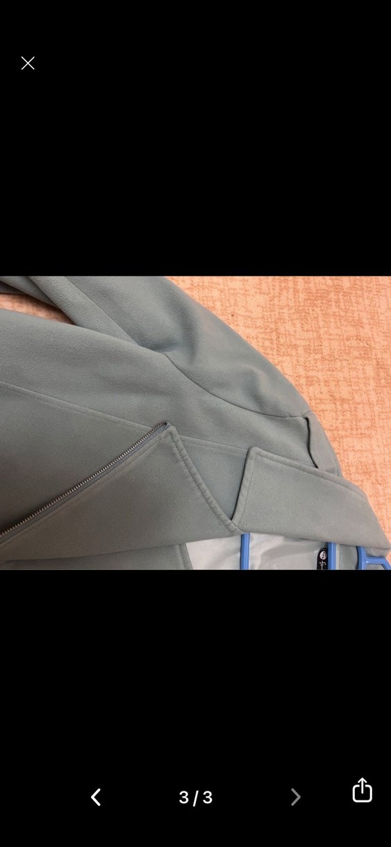 Turkuaz Mini Kadın Ceket Düğmeli - Görsel 3