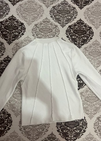 Beyaz Balıkçı Yaka Uzun Kollu Kadın Kazak - Görsel 3