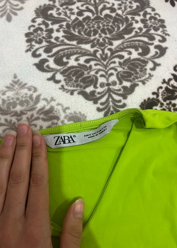 Yeşil V Yaka Uzun Kollu Kadın Bluz - Görsel 2