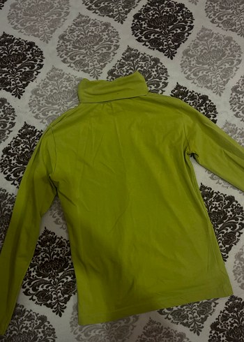 Kadın Yeşil Yarım Fermuarlı Balıkçı Yaka body - Görsel 2