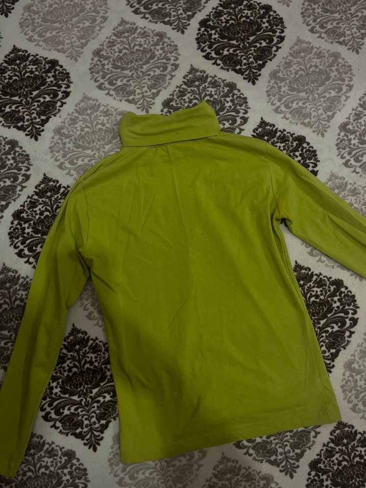 Kadın Yeşil Yarım Fermuarlı Balıkçı Yaka body - Görsel 2