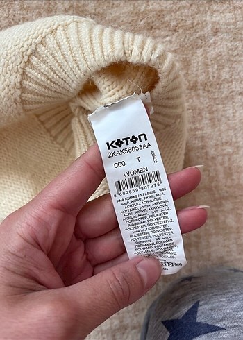 Koton Bej Örgü Kadın Yün Bere