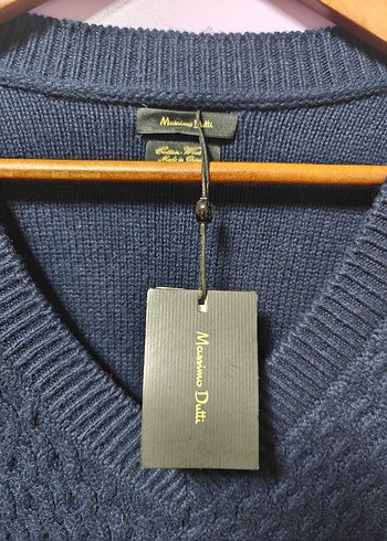 Massimo Dutti MASSİMO DUTTI Sıfır V Yaka Örgü Kazak XL