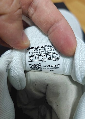 Under Armour Beyaz Erkek Koşu Ayakkabısı 43 - Görsel 6