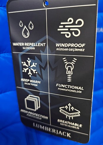 Lumberjack Erkek Mavi Fermuarlı Yelek L - Görsel 2