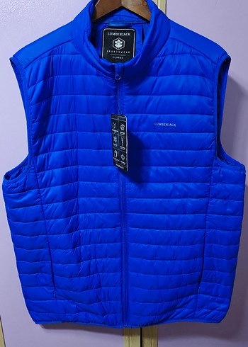 Lumberjack Erkek Mavi Fermuarlı Yelek L - Görsel 4