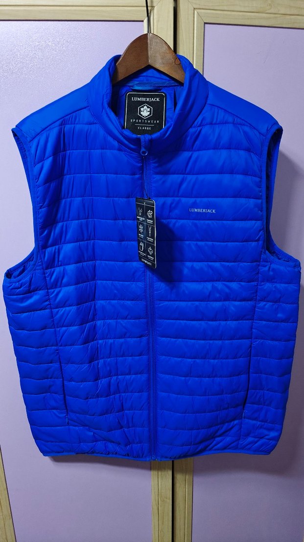 Lumberjack Erkek Mavi Fermuarlı Yelek L - Görsel 4