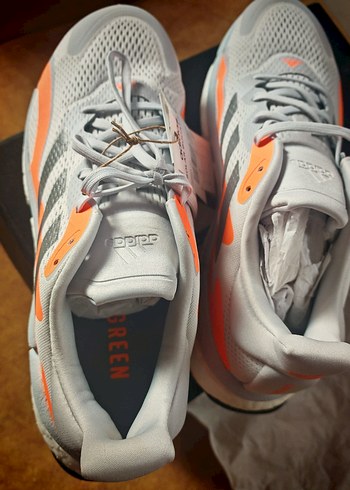 Erkek Gri Turuncu adidas Solar Boost 3M Koşu Ayakkabısı - Görsel 5