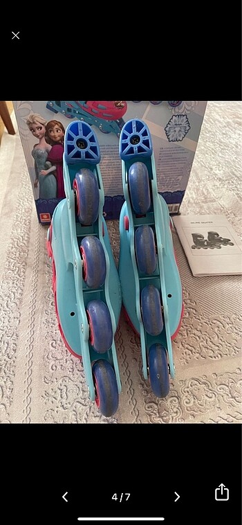 Beden Renk Paten 4 tekerlekli Disney Frozen
