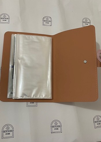 Beden pembe Renk Pembe Deri Kadın Cüzdanı Bütçe planlayıcı