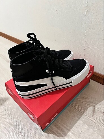 39 Beden siyah Renk Puma Court Classic Formstrip Mid Unisex Ayakkabı