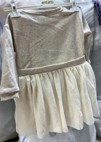 Uzun Kollu Hello Kitty Baskılı Kız Elbise - Görsel 2