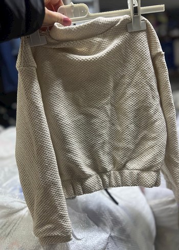 Bej Örgü çocuk Ceket - Görsel 2