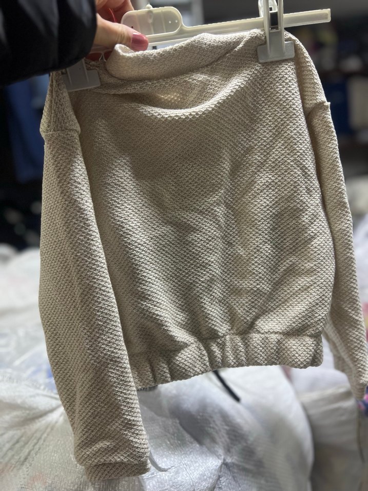 Bej Örgü çocuk Ceket - Görsel 2