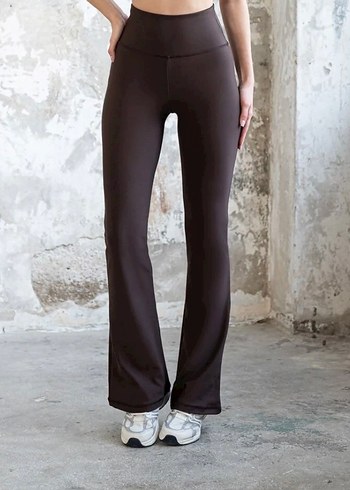 Marks & Spencer (M&S) kahverengi bol paça tayt - Görsel 4