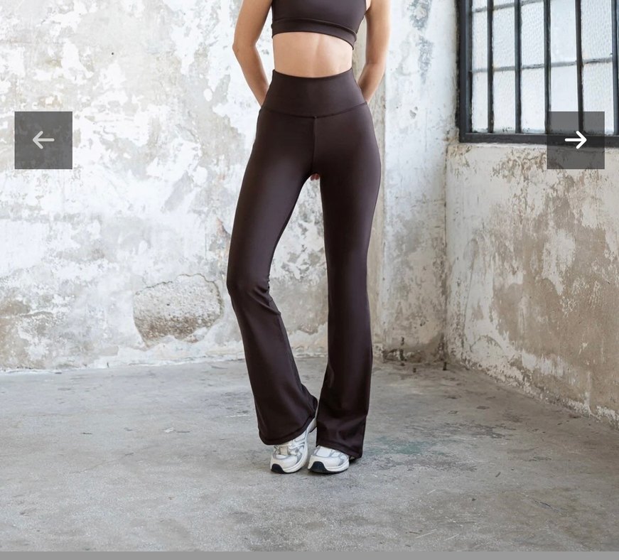 Marks & Spencer (M&S) kahverengi bol paça tayt - Görsel 2