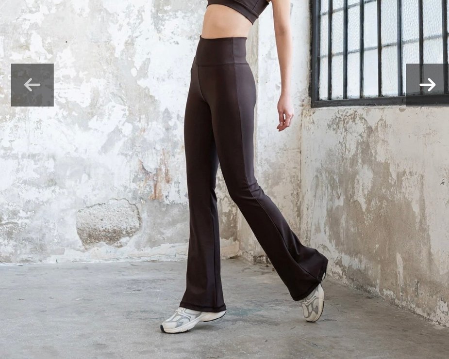 Marks & Spencer (M&S) kahverengi bol paça tayt - Görsel 3